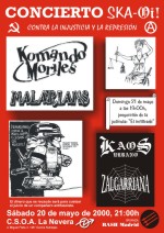 Komando Moriles, Malarians, Kaos Urbano y Zalgarriana
