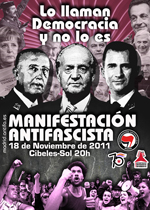 Manifestación antifascista 20N: Lo llaman Democracia y no lo es